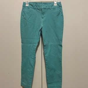Old Navy turquoise pixie ankle length pants